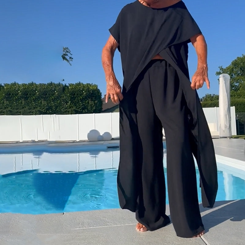 Shelagh – Schulterfreies Oberteil Und Hose Im Satz