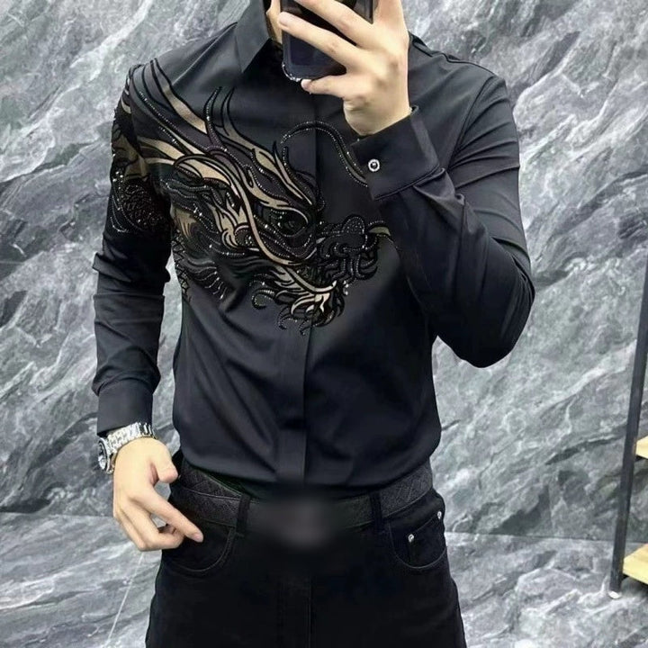 Zeljko – Elegantes  Schmal Geschnittenes Hemd mit Print