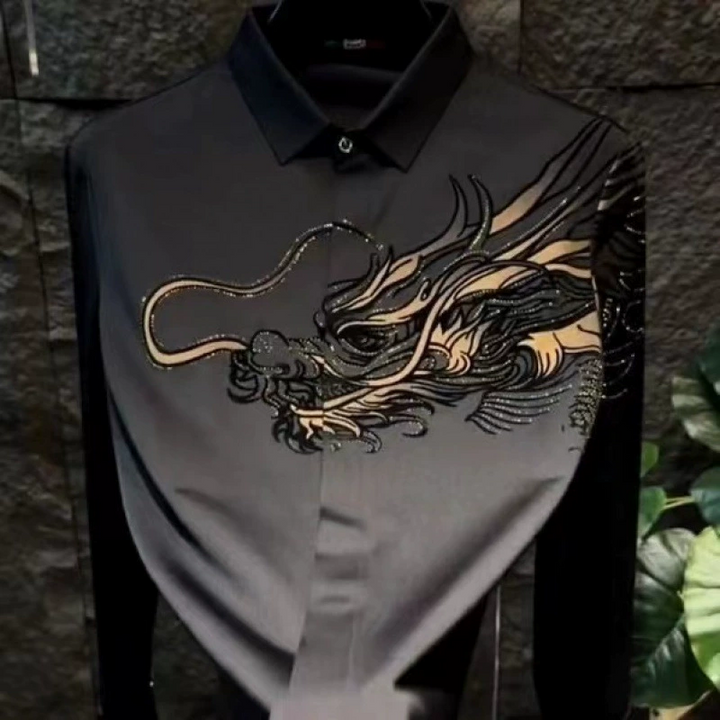 Zeljko – Elegantes  Schmal Geschnittenes Hemd mit Print