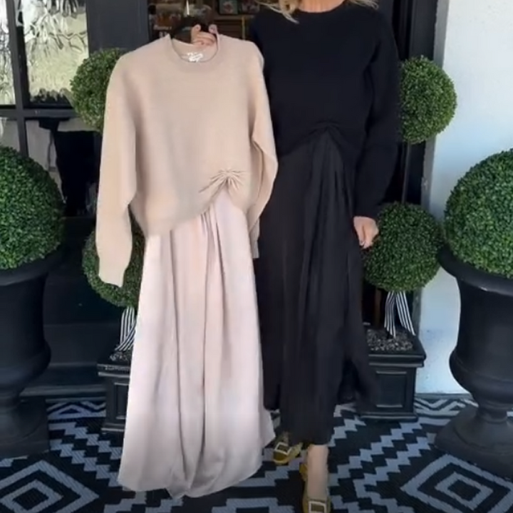 Lilee – Top Mit Gedrehtem Knoten Und Maxikleid