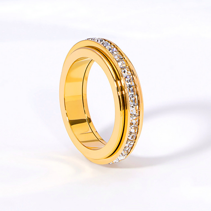 Nubia – Luxuriöser Drehbarer Spinnerring aus Stahl