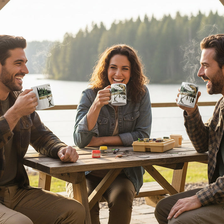 TackleMug – Kaffeetasse mit Angelmotiv