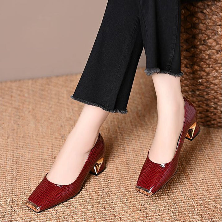 Jeong - Pumps Mit Quadratischem Absatz Und Schlangenmuster
