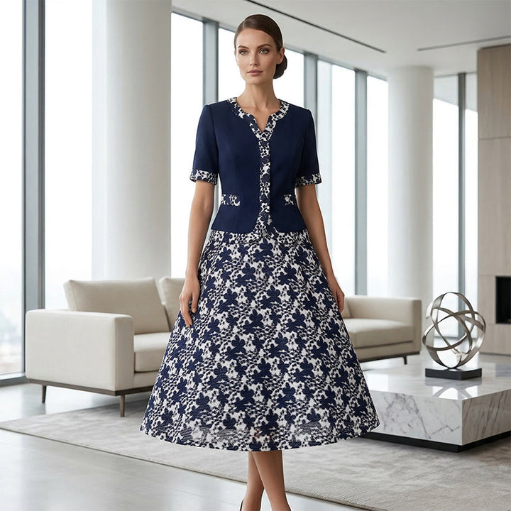 Jinia – A-Linien-Kleid Mit Blumenmuster