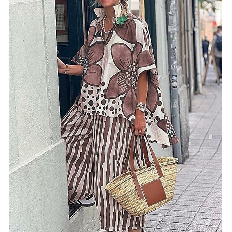 Rozarin - Stilvolles Bedrucktes 2-Teiliges Set