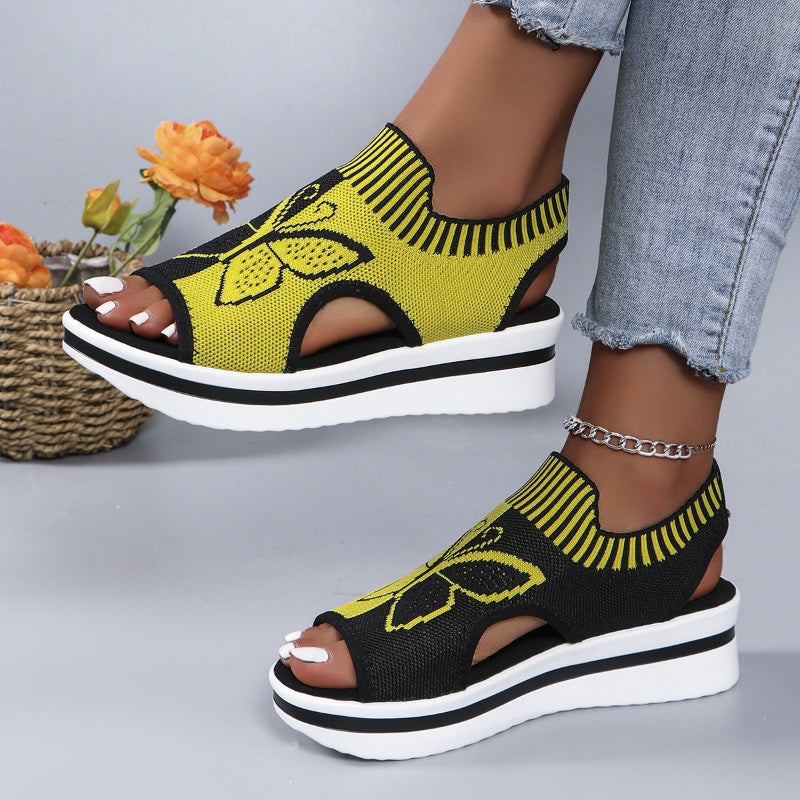 Lidijia – Flache Sandalen Mit Offener Zehenpartie