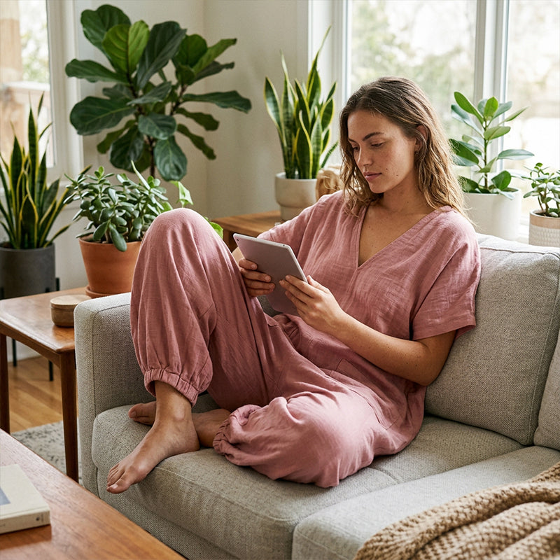 Maryem - Locker Sitzender Sommer Jumpsuit