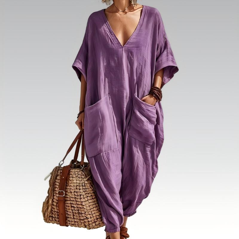 Maryem - Locker Sitzender Sommer Jumpsuit