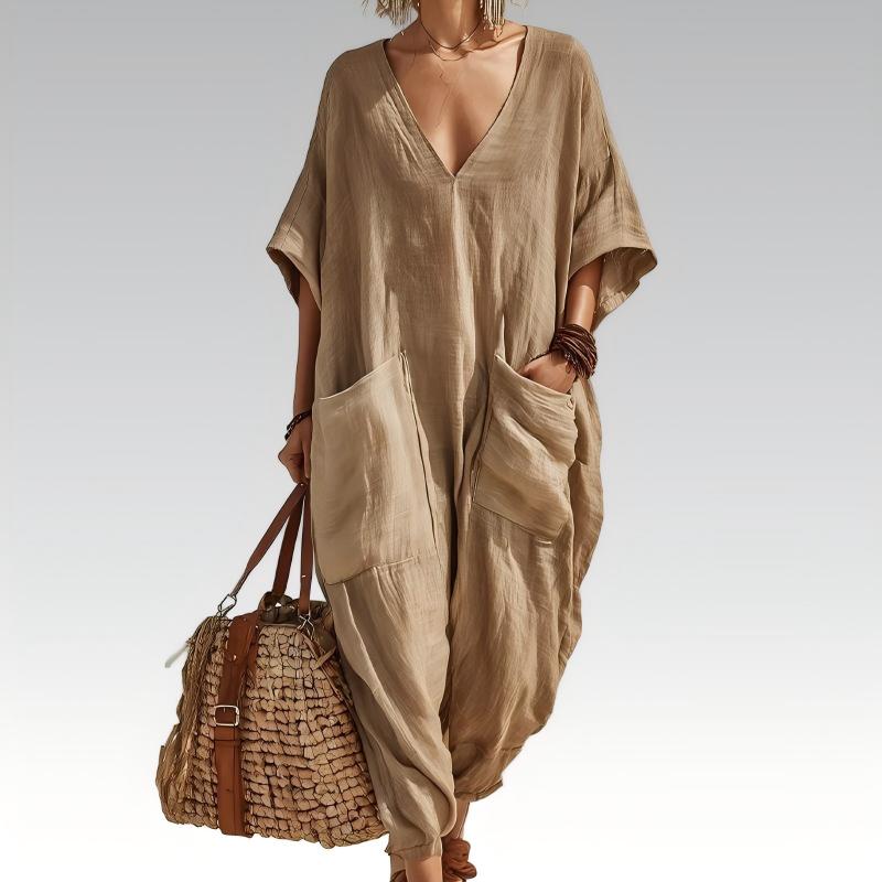 Maryem - Locker Sitzender Sommer Jumpsuit