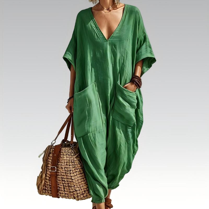 Maryem - Locker Sitzender Sommer Jumpsuit