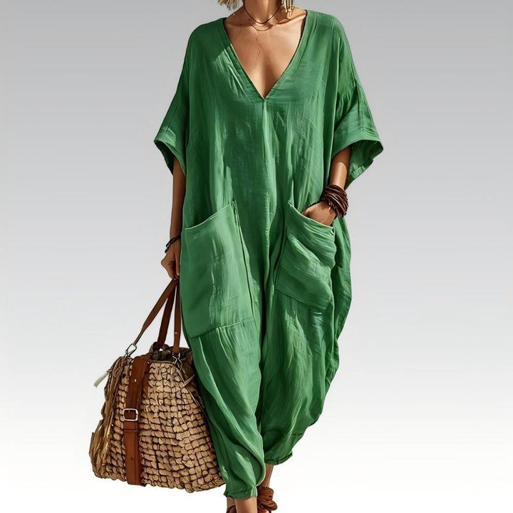 Maryem - Locker Sitzender Sommer Jumpsuit