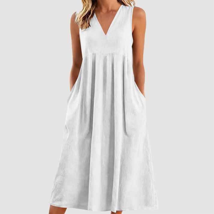 Milanie – Ärmelloses Midikleid