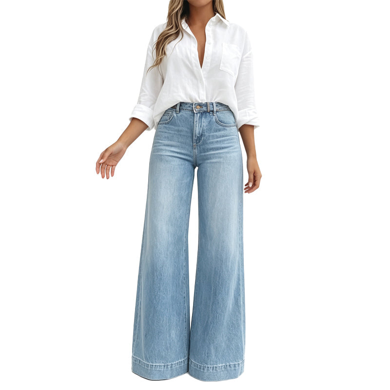 Kilola – Jeans MIT Weitem Bein Und Hoher Taille