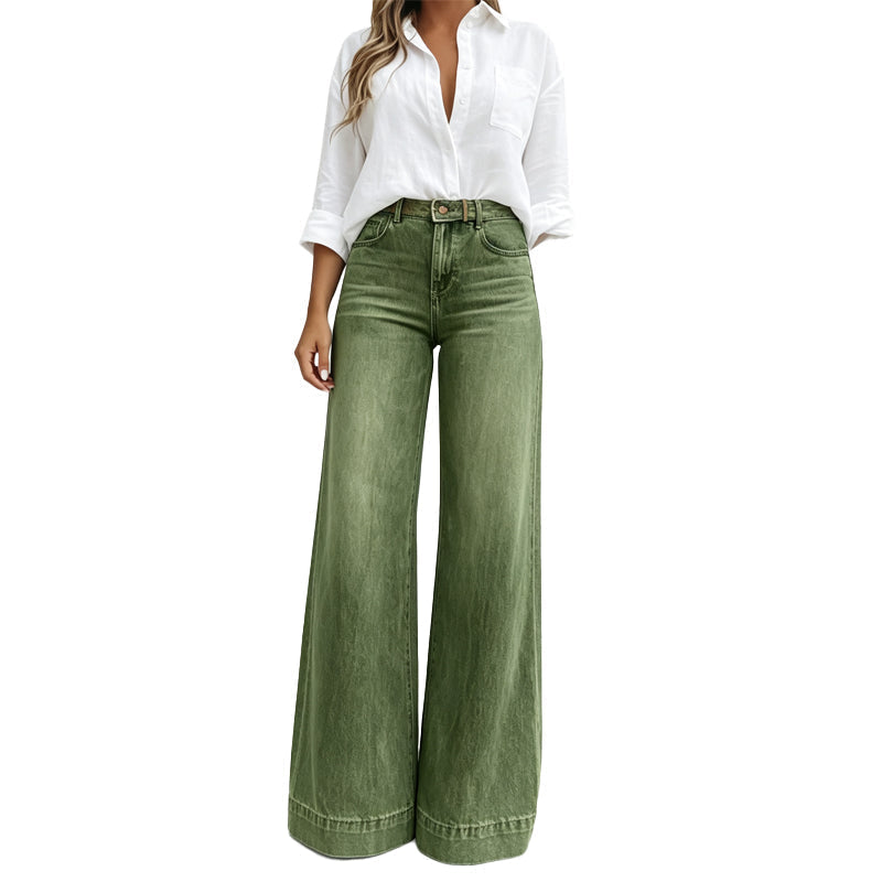 Kilola – Jeans MIT Weitem Bein Und Hoher Taille