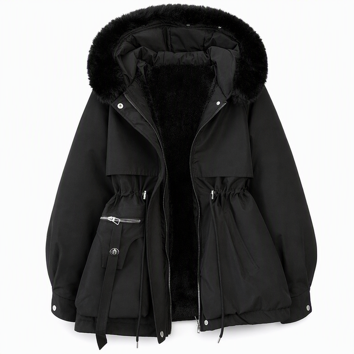 Wenqing – Winterjacke Mit Kapuze Aus Kunstfell