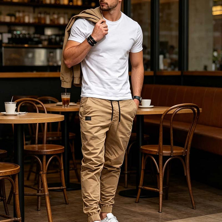 Lonan – Lässige Jogging Hose Mit Kordelzug