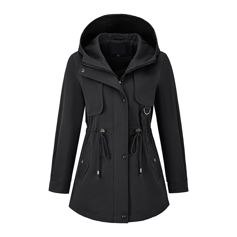 Niela – Winddichte Kapuzen Jacke Mit Reißverschluss