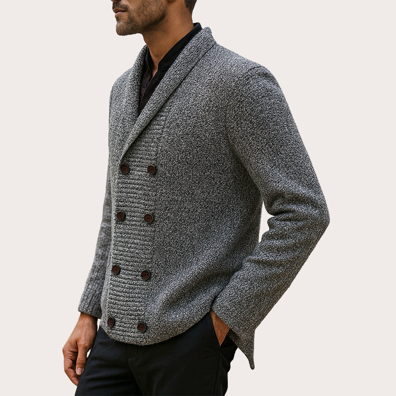 Jibran - Zweireihig Stricken Strickjacke