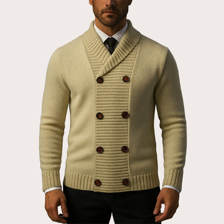 Jibran - Zweireihig Stricken Strickjacke