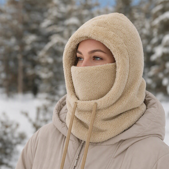 Norvello - Fleece Sturmhaube Mit Kapuze Und Gesichtsbedeckung