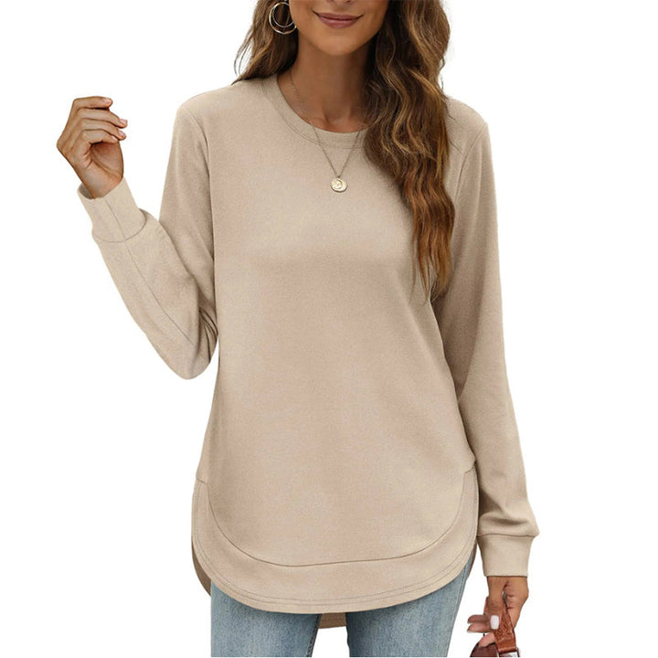 Lizza – Sweatshirt Mit Rundhalsausschnitt Und Abgerundetem Saum