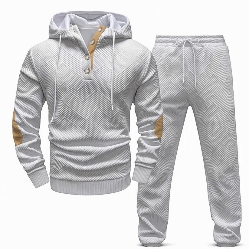 Jericho - Zweiteiliges Jacquard Trainingsanzug Set