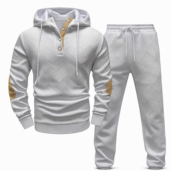 Jericho - Zweiteiliges Jacquard Trainingsanzug Set