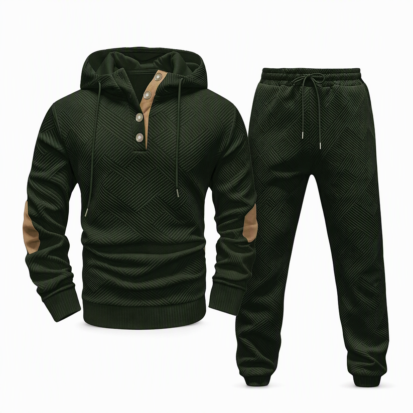 Jericho - Zweiteiliges Jacquard Trainingsanzug Set