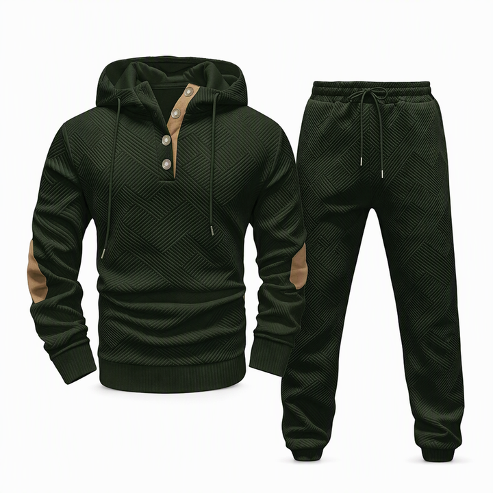 Jericho - Zweiteiliges Jacquard Trainingsanzug Set