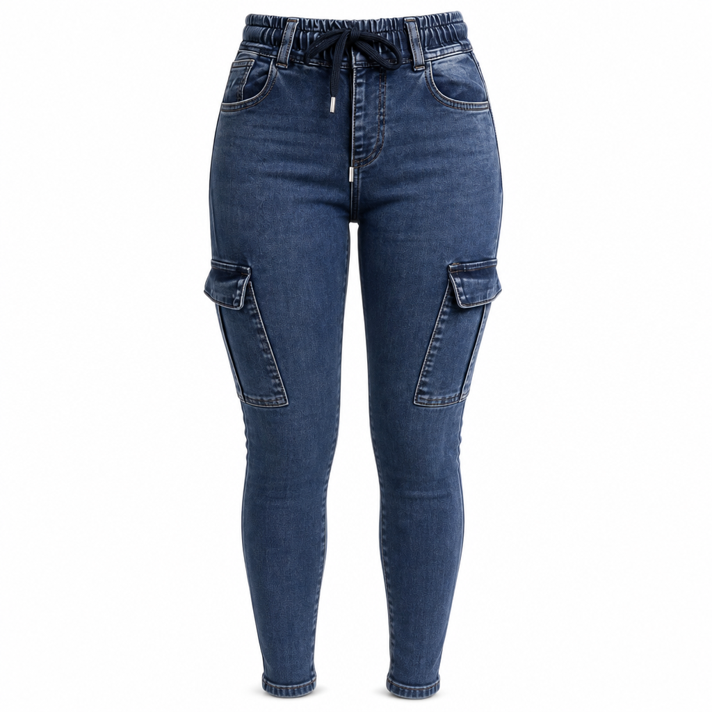 Fizala – Dehnen-Fracht-Jeans Mit Hoher Taille