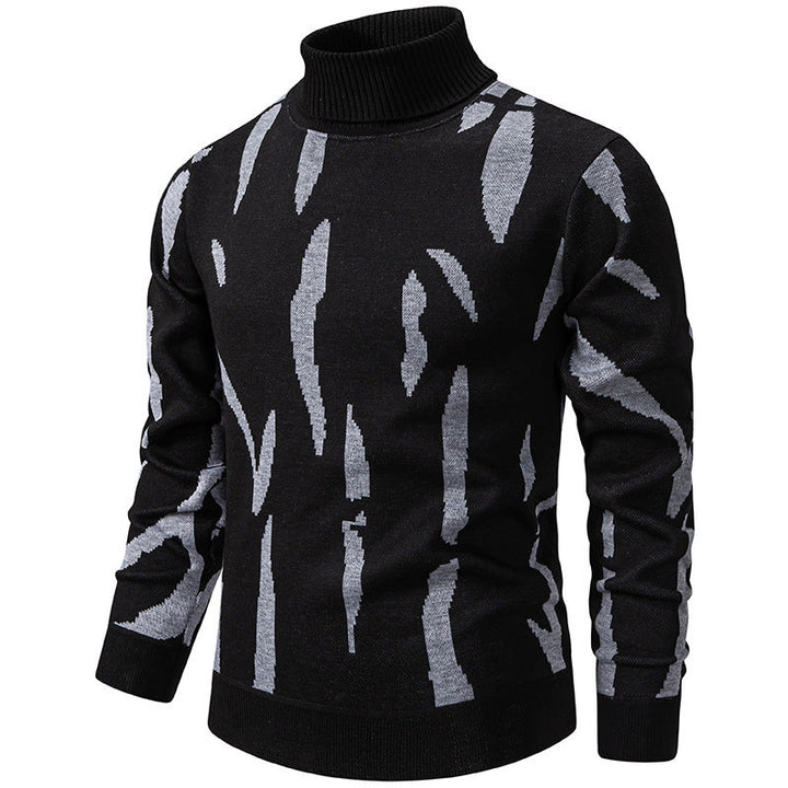 Tyrel – Lässiger Strickpullover Mit Abstraktem Muster