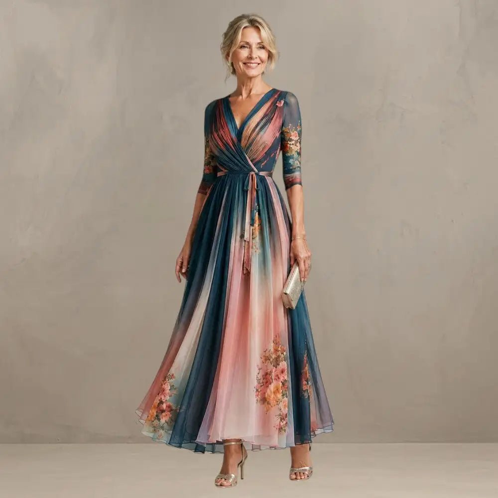 Willemse – Maxikleid im Bohemian-Stil mit Blumenmuster