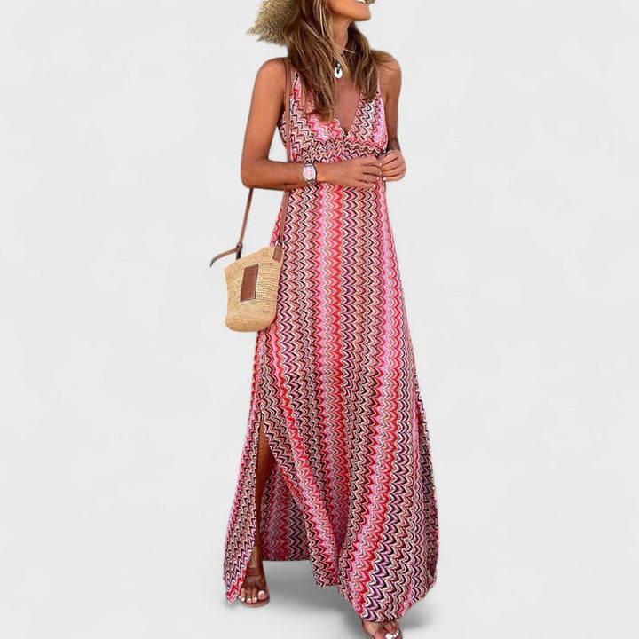 Erandi - Handgefertigtes langes Sommer Kleid