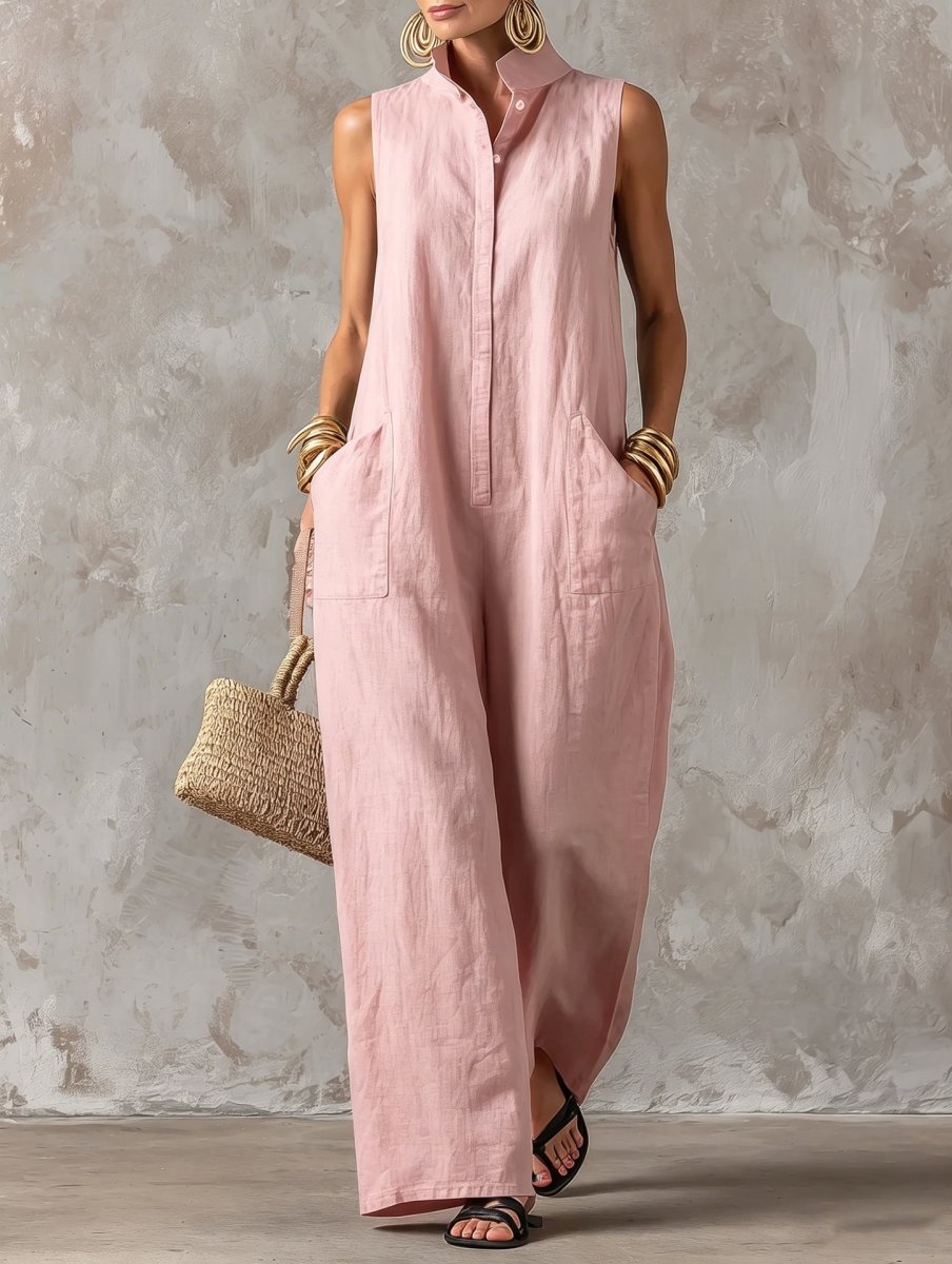 Salla – Stilvoller, Ärmelloser Jumpsuit