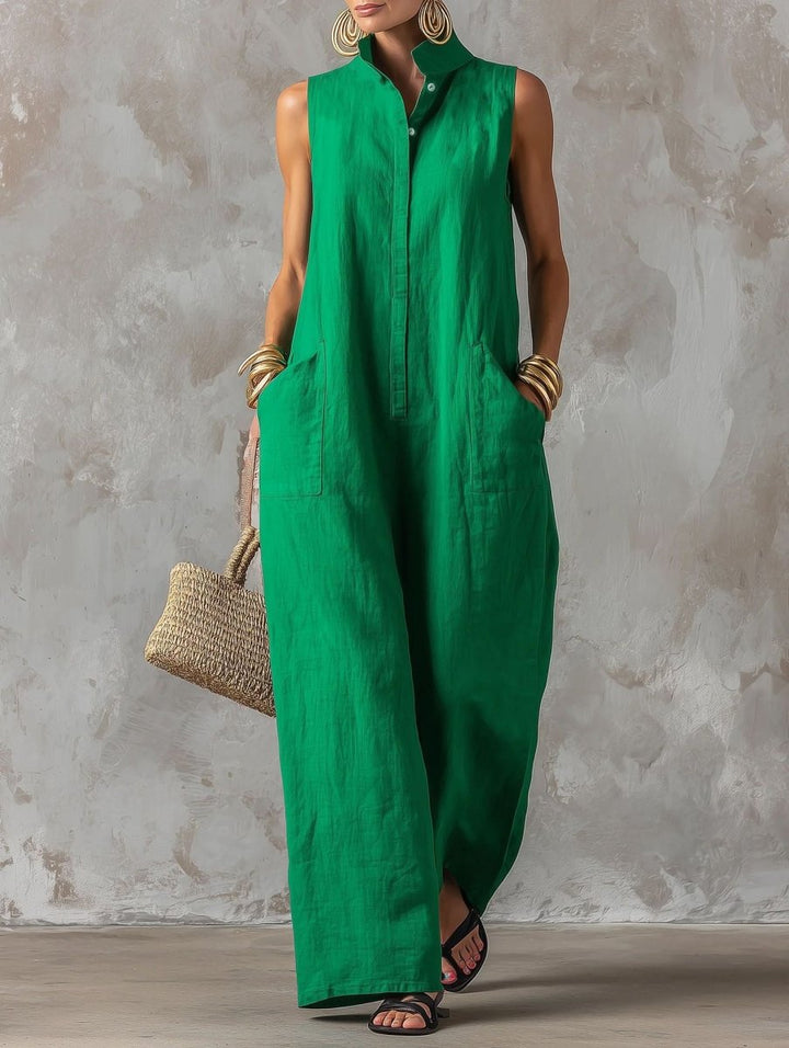 Salla – Stilvoller, Ärmelloser Jumpsuit