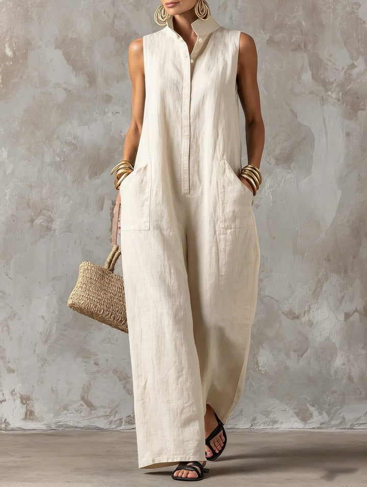 Salla – Stilvoller, Ärmelloser Jumpsuit