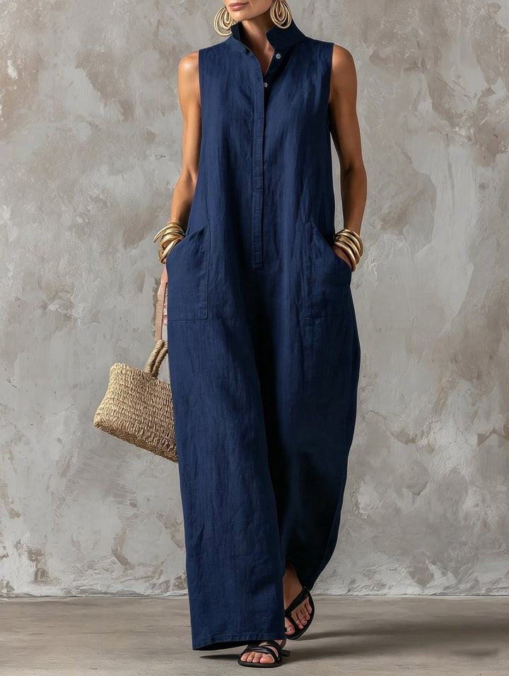 Salla – Stilvoller, Ärmelloser Jumpsuit