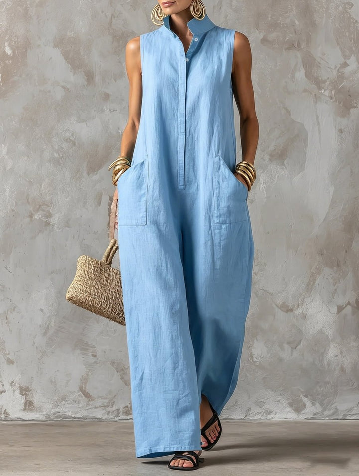Salla – Stilvoller, Ärmelloser Jumpsuit