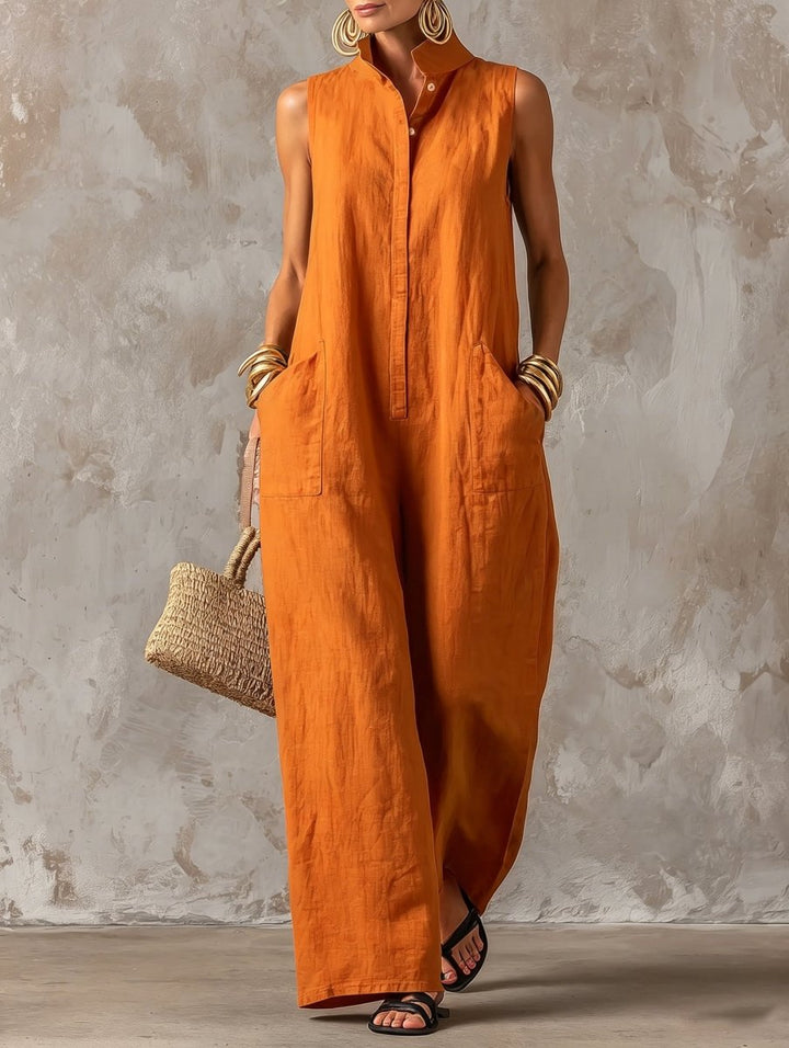 Salla – Stilvoller, Ärmelloser Jumpsuit
