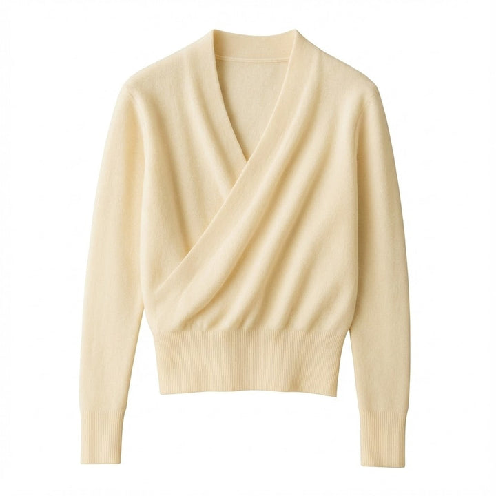 Eeva – Lockerer Wickelpullover Mit V-Ausschnitt