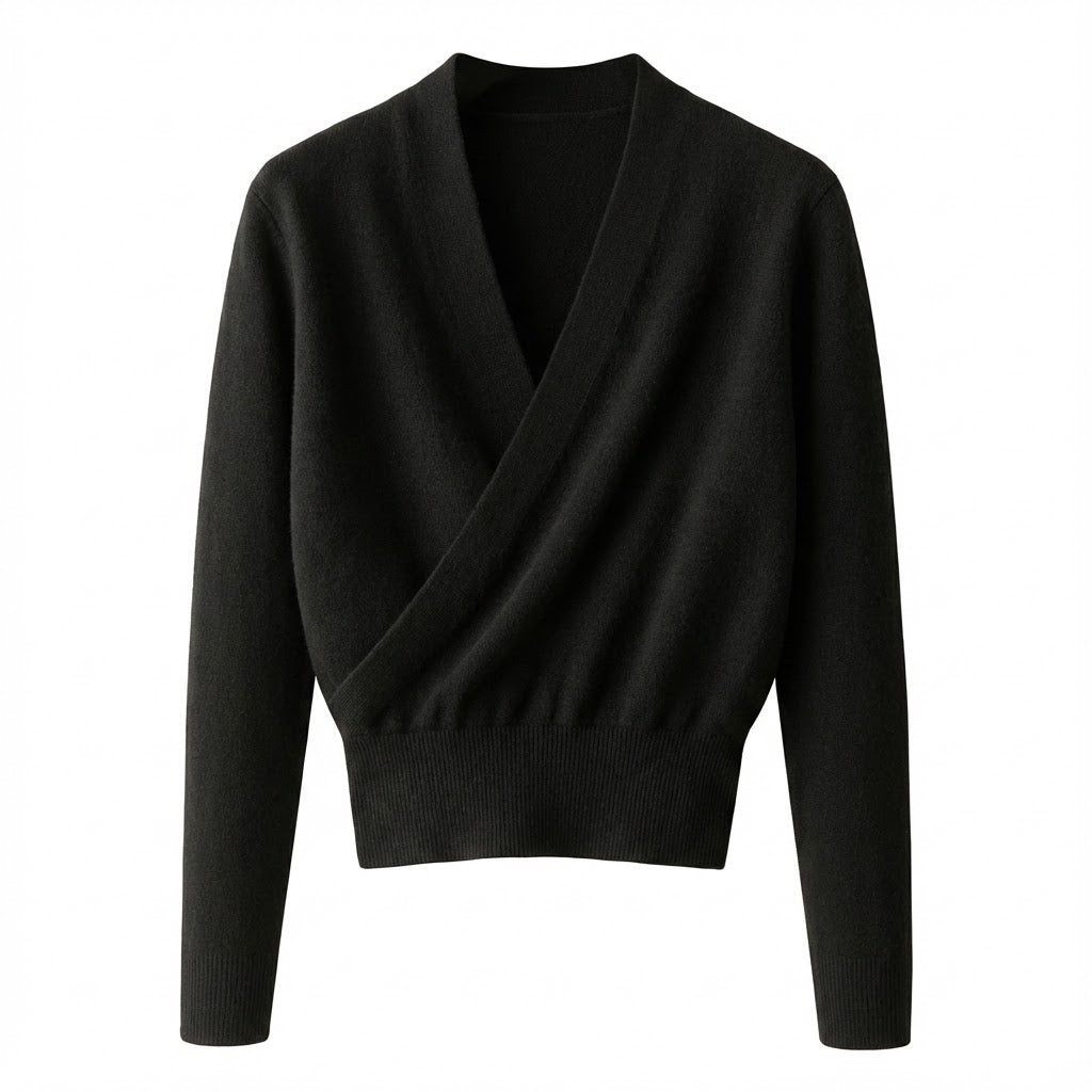 Eeva – Lockerer Wickelpullover Mit V-Ausschnitt
