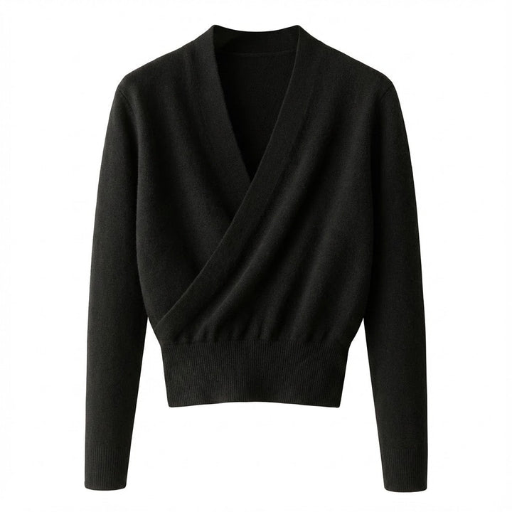 Eeva – Lockerer Wickelpullover Mit V-Ausschnitt