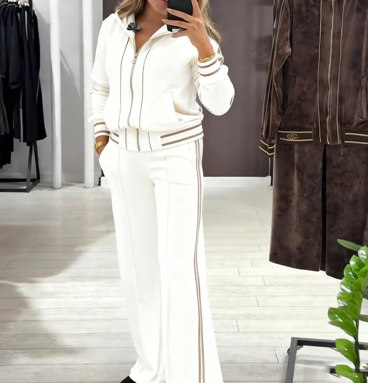 Alyn – Jacke Mit Reißverschluss Und Hose Mit weitem Bein