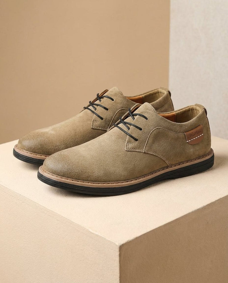 Erling – Schnürschuhe Aus Wildleder Mit Kontrastnähten