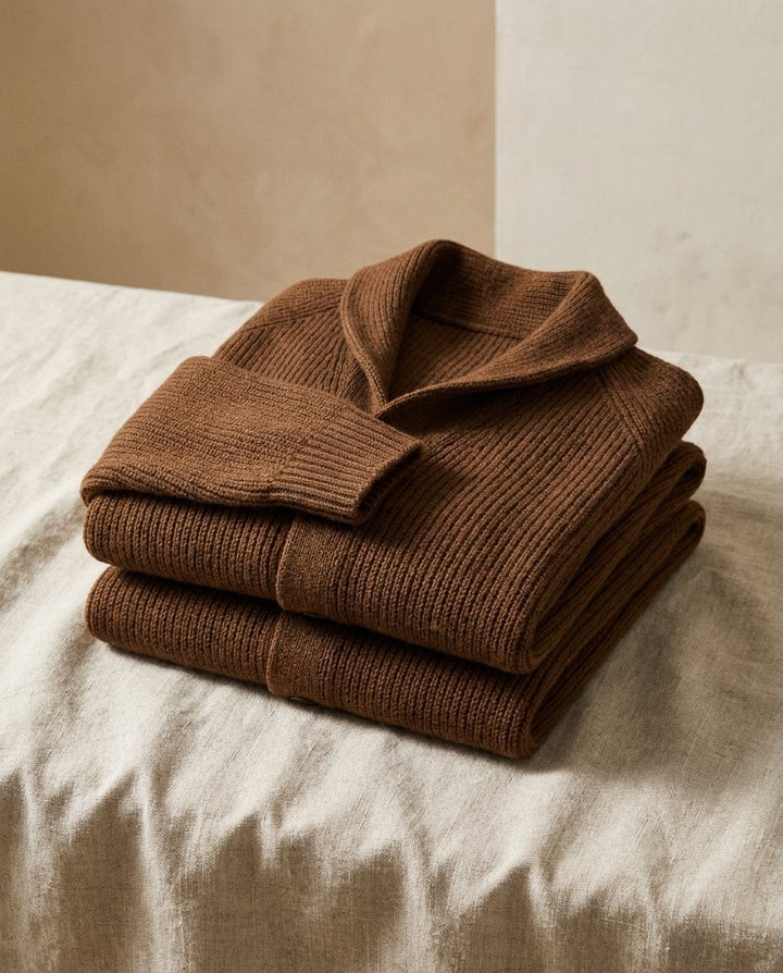 Jirri – Strickjacke Mit Schalkragen Und Knopfleiste