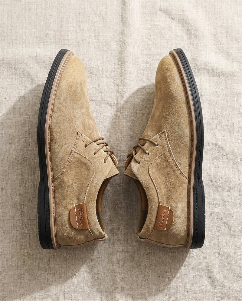 Erling – Schnürschuhe Aus Wildleder Mit Kontrastnähten