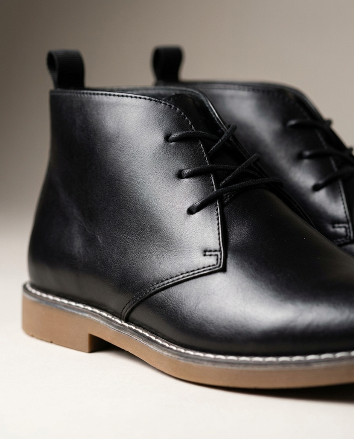 Mathyas – Chukka-Stiefeletten Aus Leder Mit Schnürung
