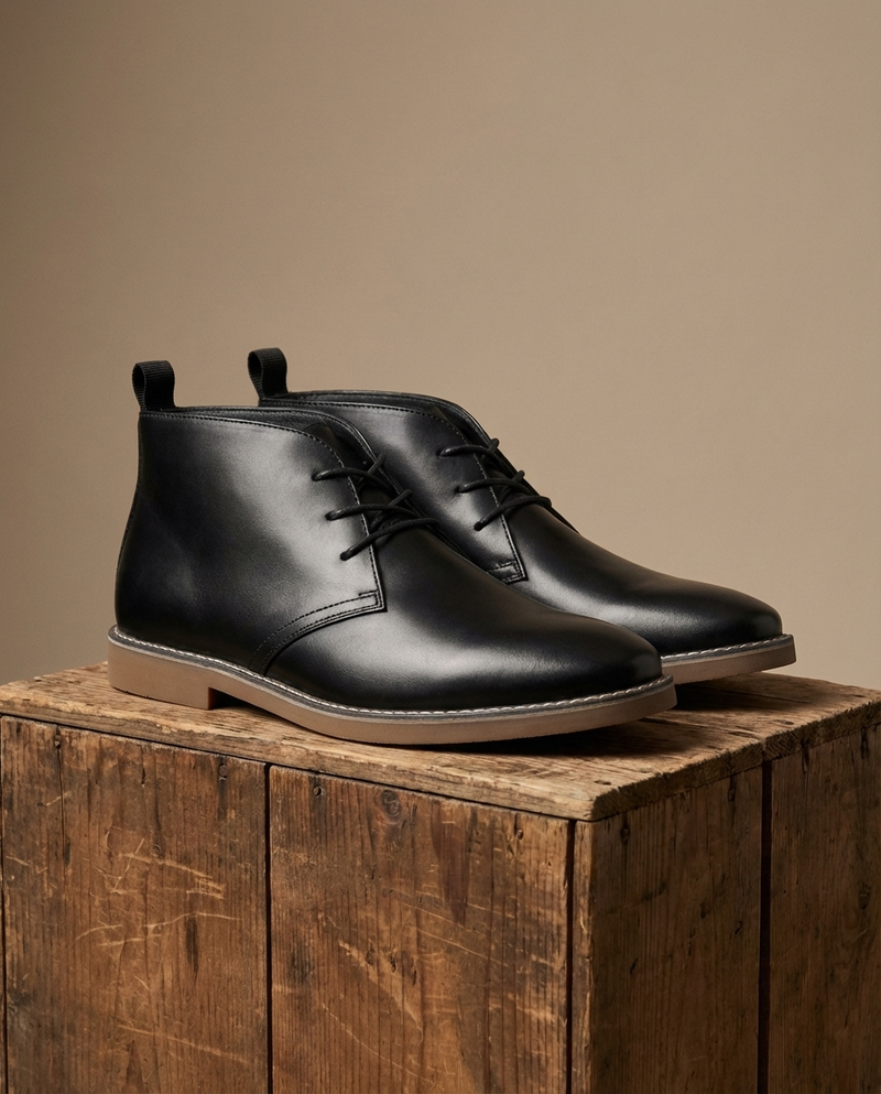 Mathyas – Chukka-Stiefeletten Aus Leder Mit Schnürung