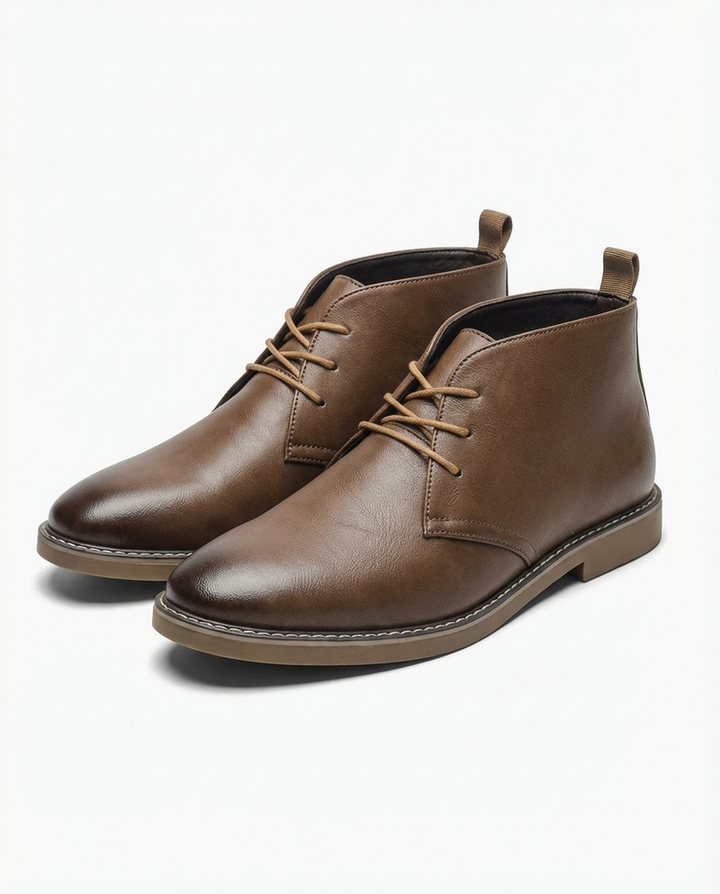 Mathyas – Chukka-Stiefeletten Aus Leder Mit Schnürung