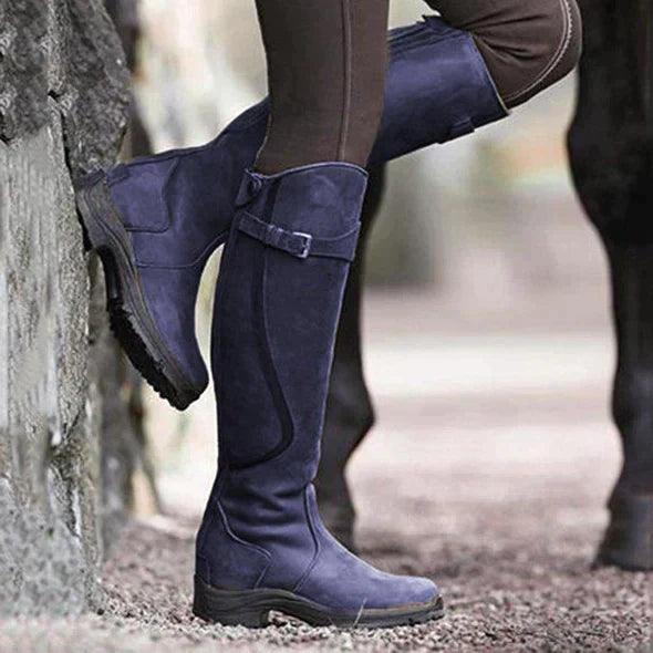 Tharika – Wasserdichte Lederreit Stiefel